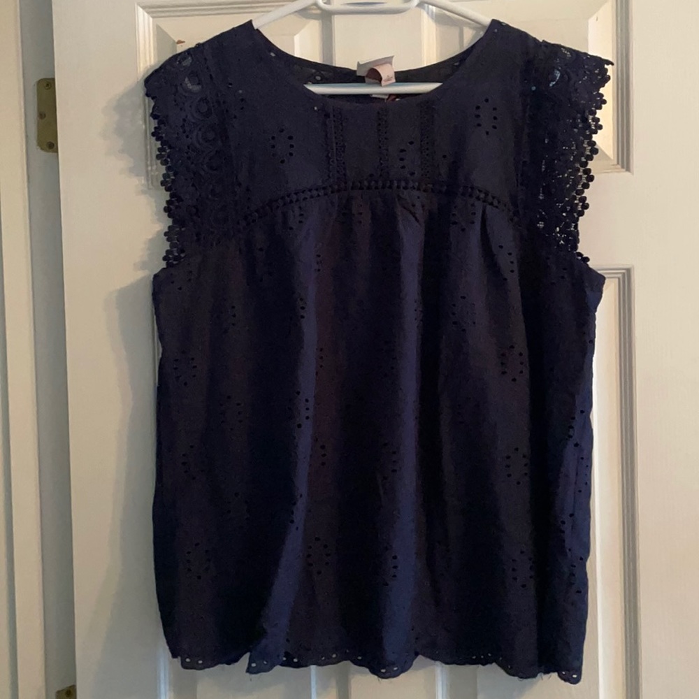 Knox Rose navy blouse
